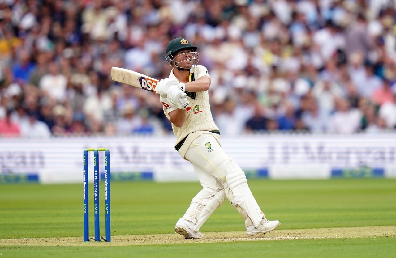 David Warner pulls one away, England vs Australia, 2nd Ashes Test, Lord's, 1st day, June 28, 2023