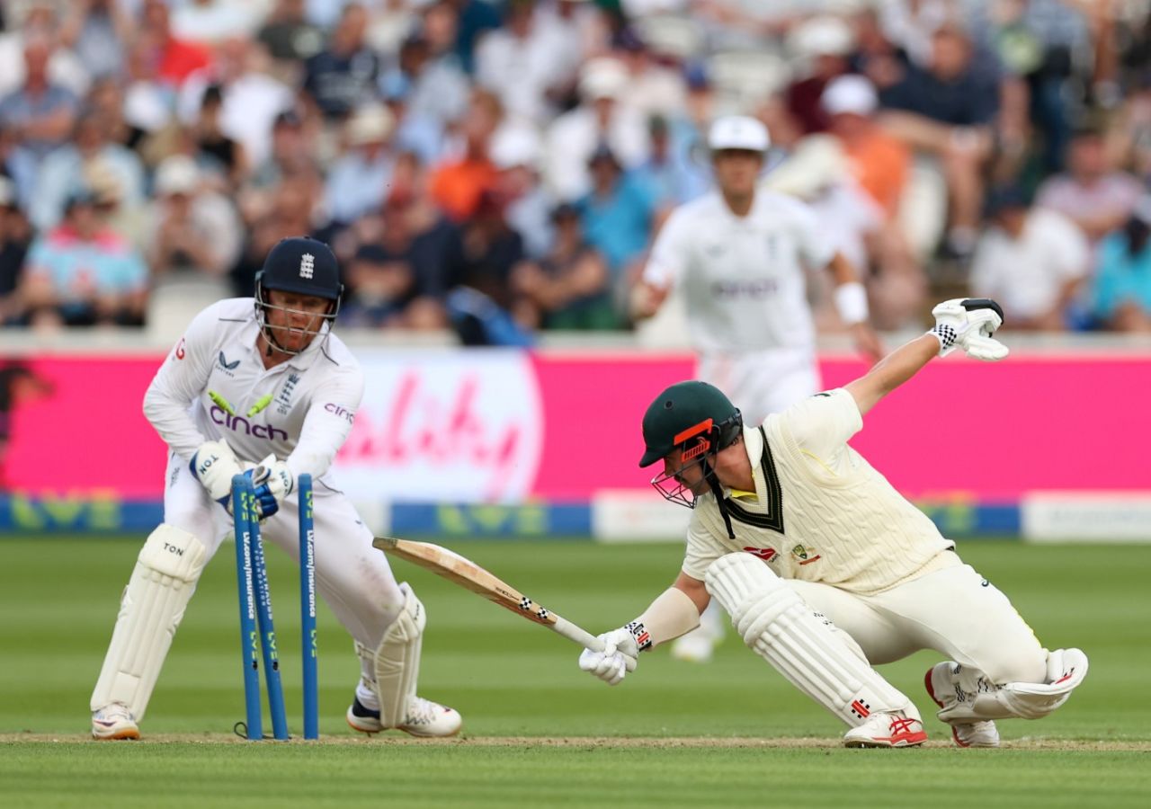 Travis Head stumped by Jonny Bairstow, England vs Australia, 2nd Ashes Test, Lord's, 1st day, June 28, 2023