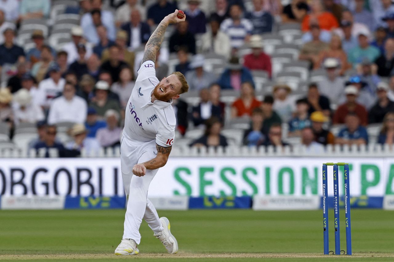 Ben Stokes put in a shift of short stuff after lunch, England vs Australia, 2nd Ashes Test, Lord's, 4th day, July 1, 2023