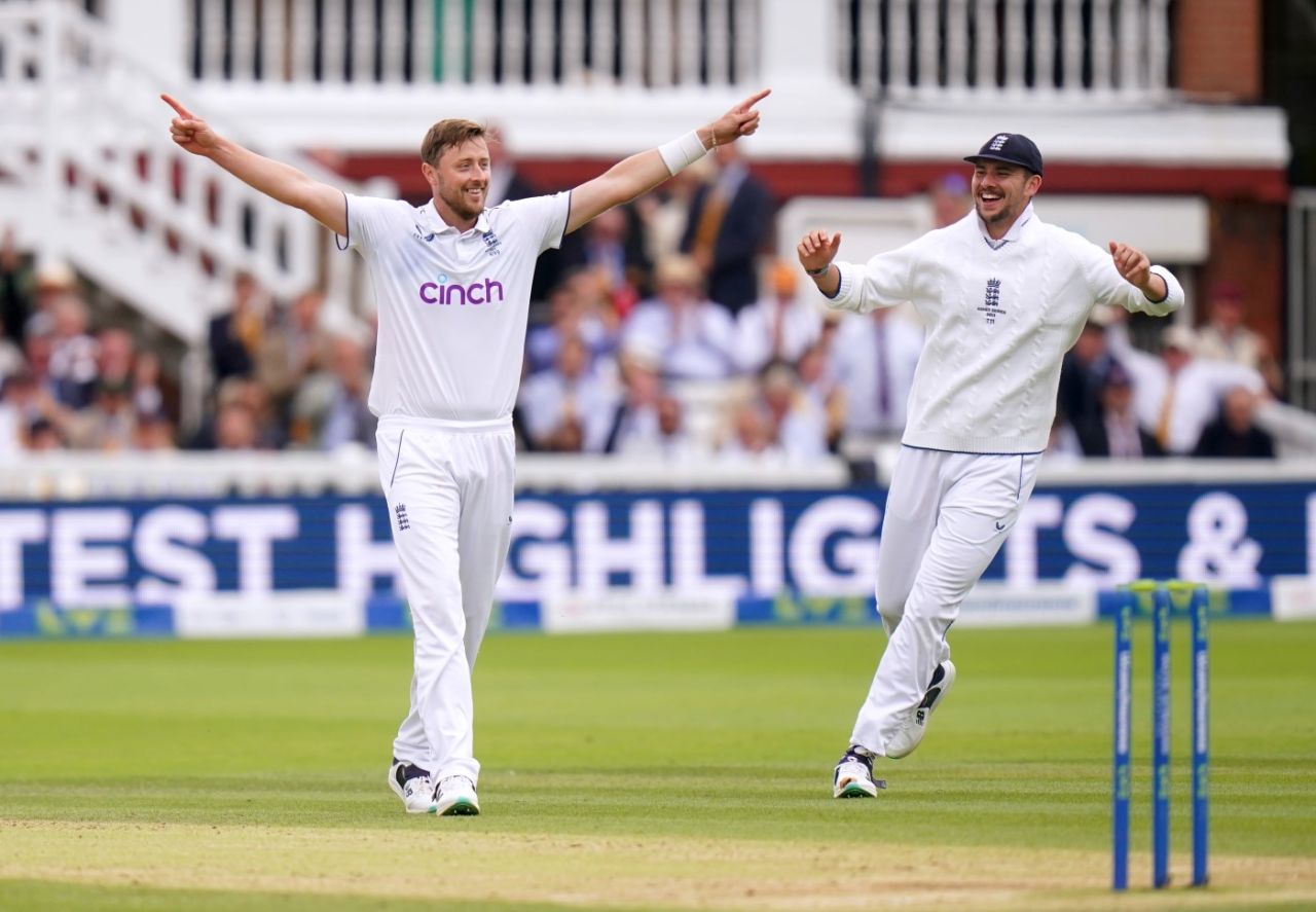 Ollie Robinson took key wickets with short balls, England vs Australia, 2nd Ashes Test, Lord's, 4th day, July 1, 2023