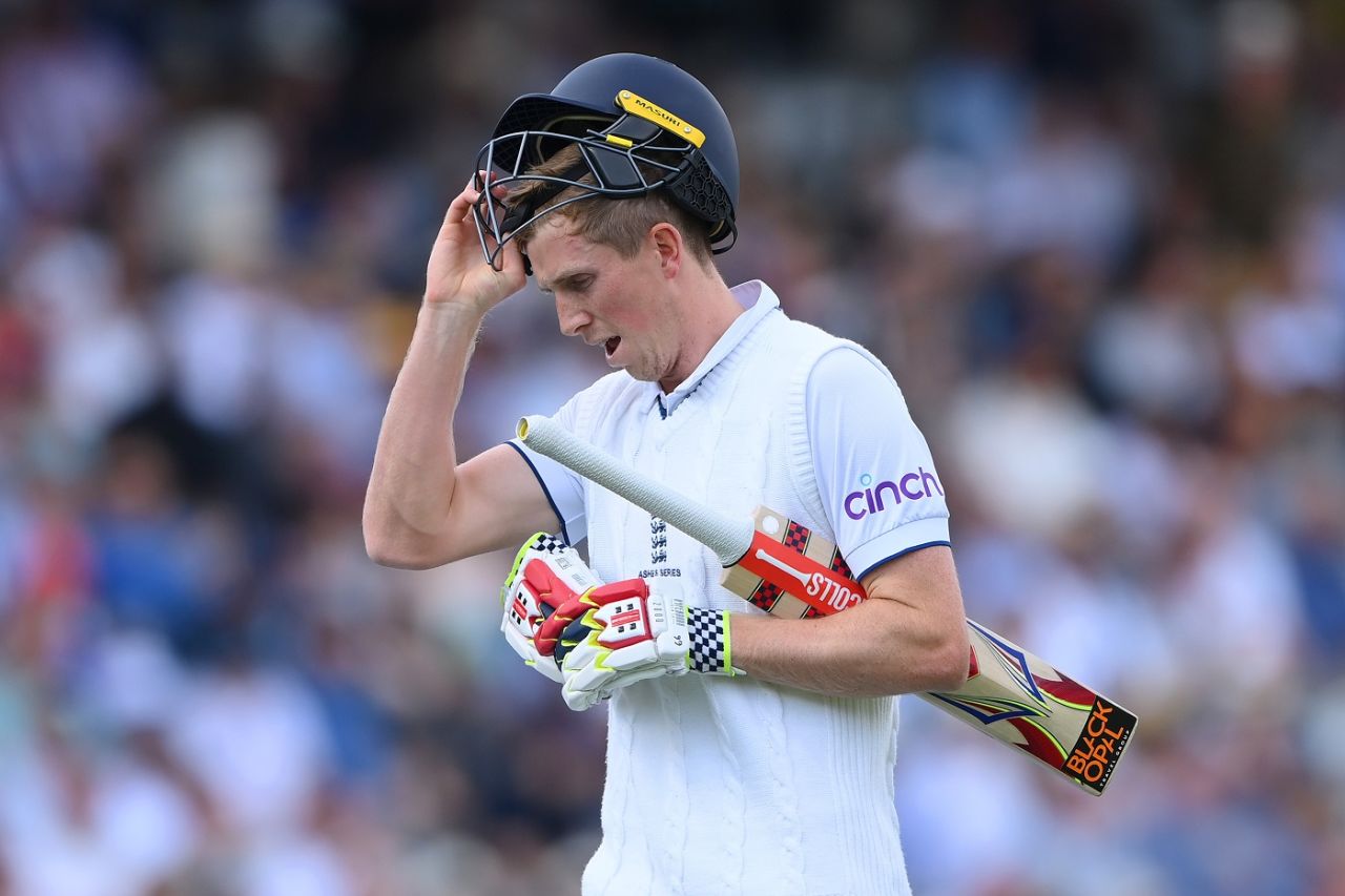 Zak Crawley walks off after being caught behind down leg, England vs Australia, 2nd Ashes Test, Lord's, 4th day, July 1, 2023