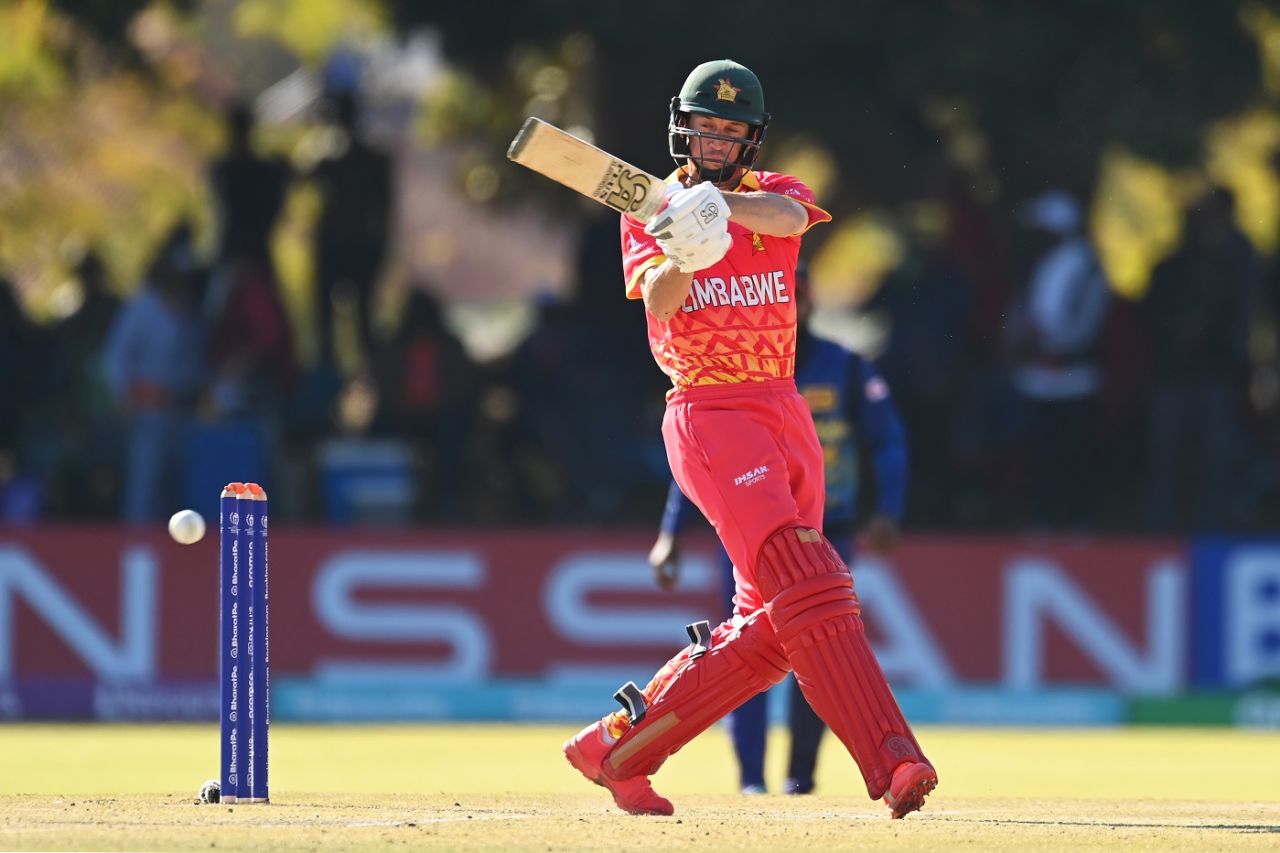Sean Williams overcame a nervy start, Zimbabwe vs Sri Lanka, Men's World Cup Qualifier, Super Six, Bulawayo, July 2, 2023