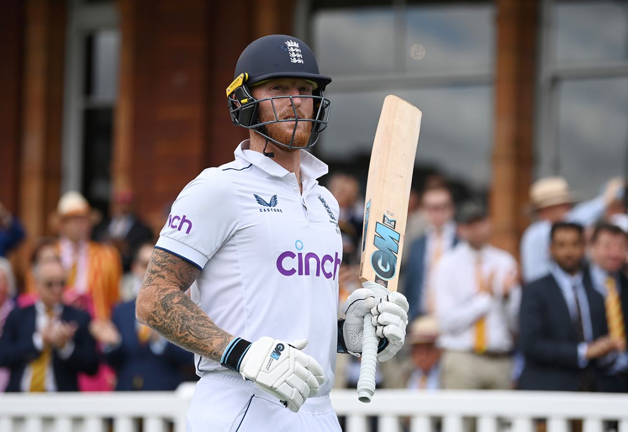 Ben Stokes prepares to go out to bat on day five, England vs Australia, 2nd Ashes Test, Lord's, 5th day, July 2, 2023