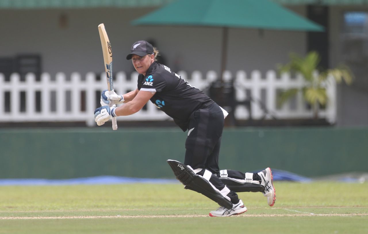 Sophie Devine plays on the leg side, Sri Lanka vs New Zealand, 3rd women's ODI, Galle, July 3, 2023