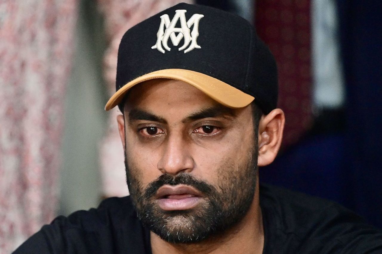 Tamim Iqbal at his retirement press conference, Chattogram, July 6, 2023