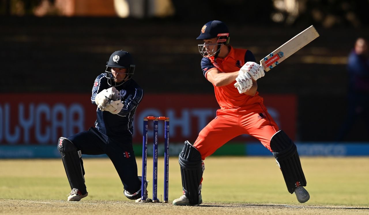 Bas de Leede was positive from get go, Netherlands vs Scotland, ODI World Cup Qualifier, Super Six, Bulawayo, July 6, 2023