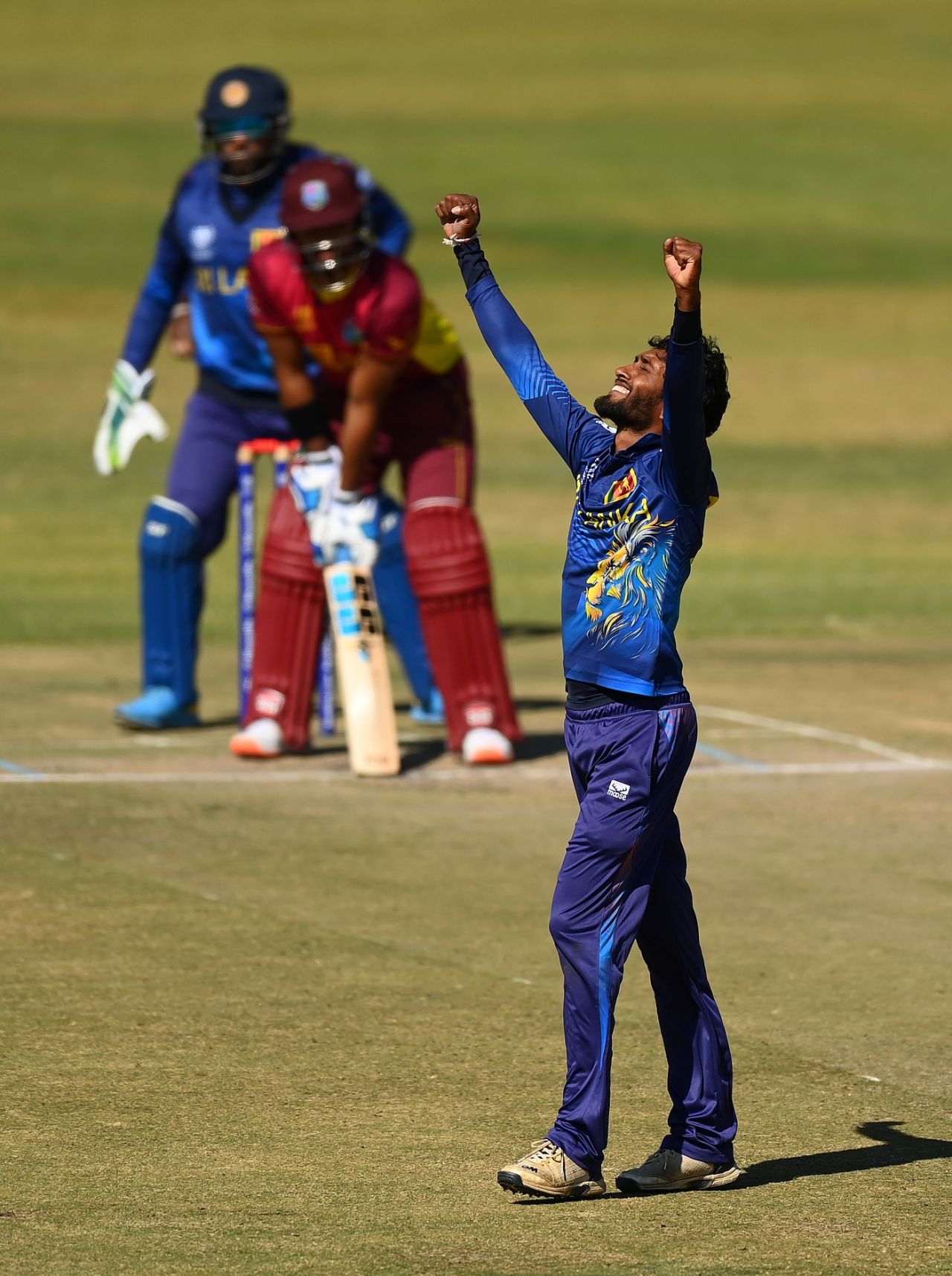 Dushan Hemantha removed Nicholas Pooran for his first ODI wicket, Sri Lanka vs West Indies, ODI World Cup Qualifier, Super Six, Harare, July 7, 2023