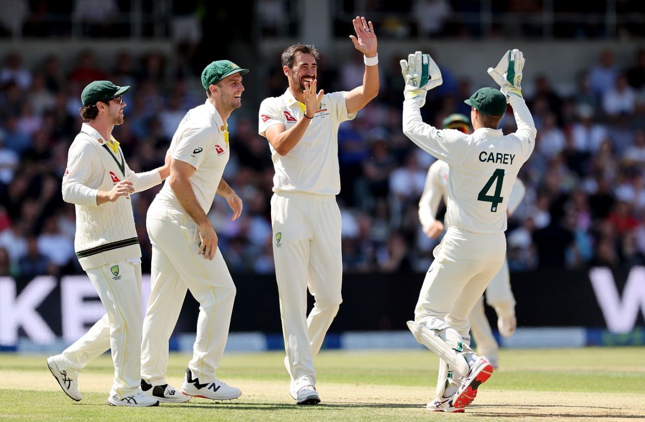 Mitchell Starc got Jonny Bairstow edging to slip, England vs Australia, 2nd day, 3rd Test, Headingley, July 7, 2023