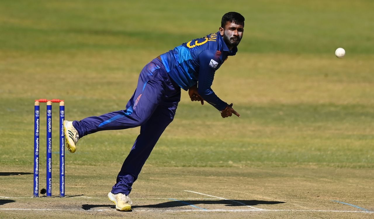 Sahan Arachchige made his ODI debut, Sri Lanka vs West Indies, ODI World Cup Qualifier, Super Six, Harare, July 7, 2023