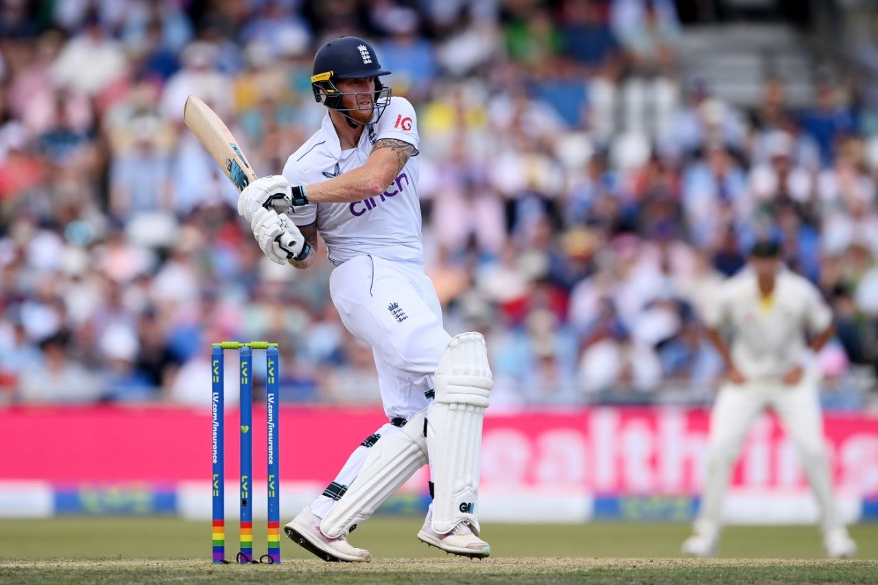 Ben Stokes pulls behind square, England vs Australia, 3rd Test, 2nd day, Headingley, July 7, 2023
