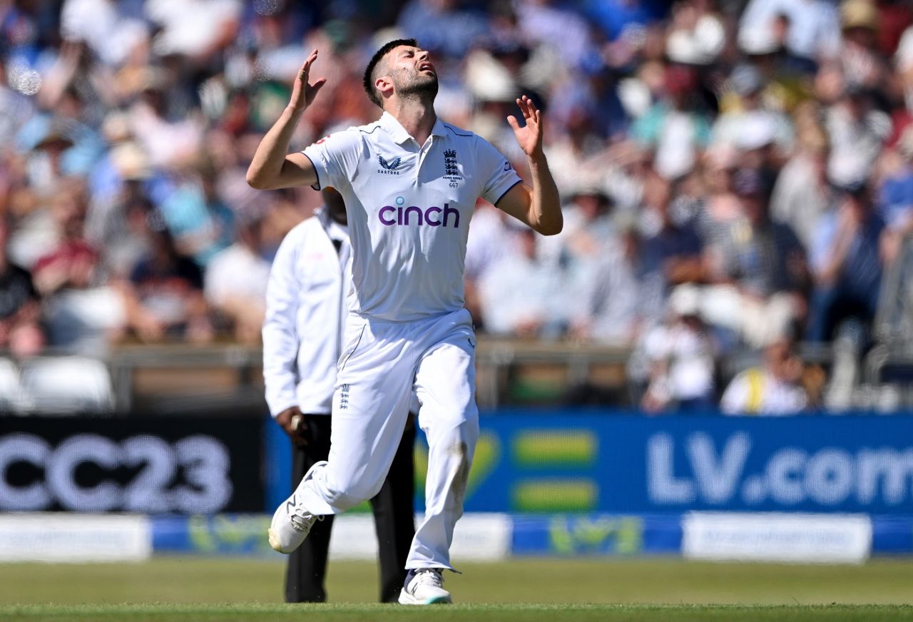 Mark Wood was quick but didn't get any breakthrough in his first spell, England vs Australia, 3rd Test, 2nd day, Headingley, July 7, 2023