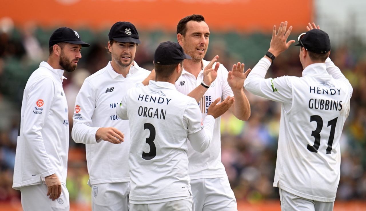 Kyle Abbott ripped through Somerset's top-order, Somerset vs Hampshire, LV= County Championship, July 10, 2023