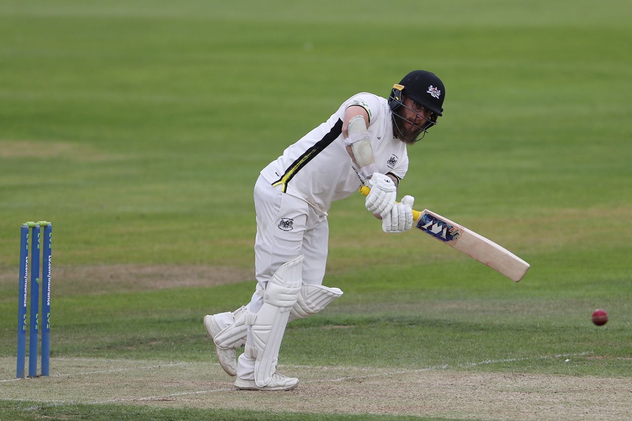 Chris Dent clips leg side during his 85, Durham vs Gloucestershire, County Championship, Division Two, Chester-le-Street, July 10, 2023