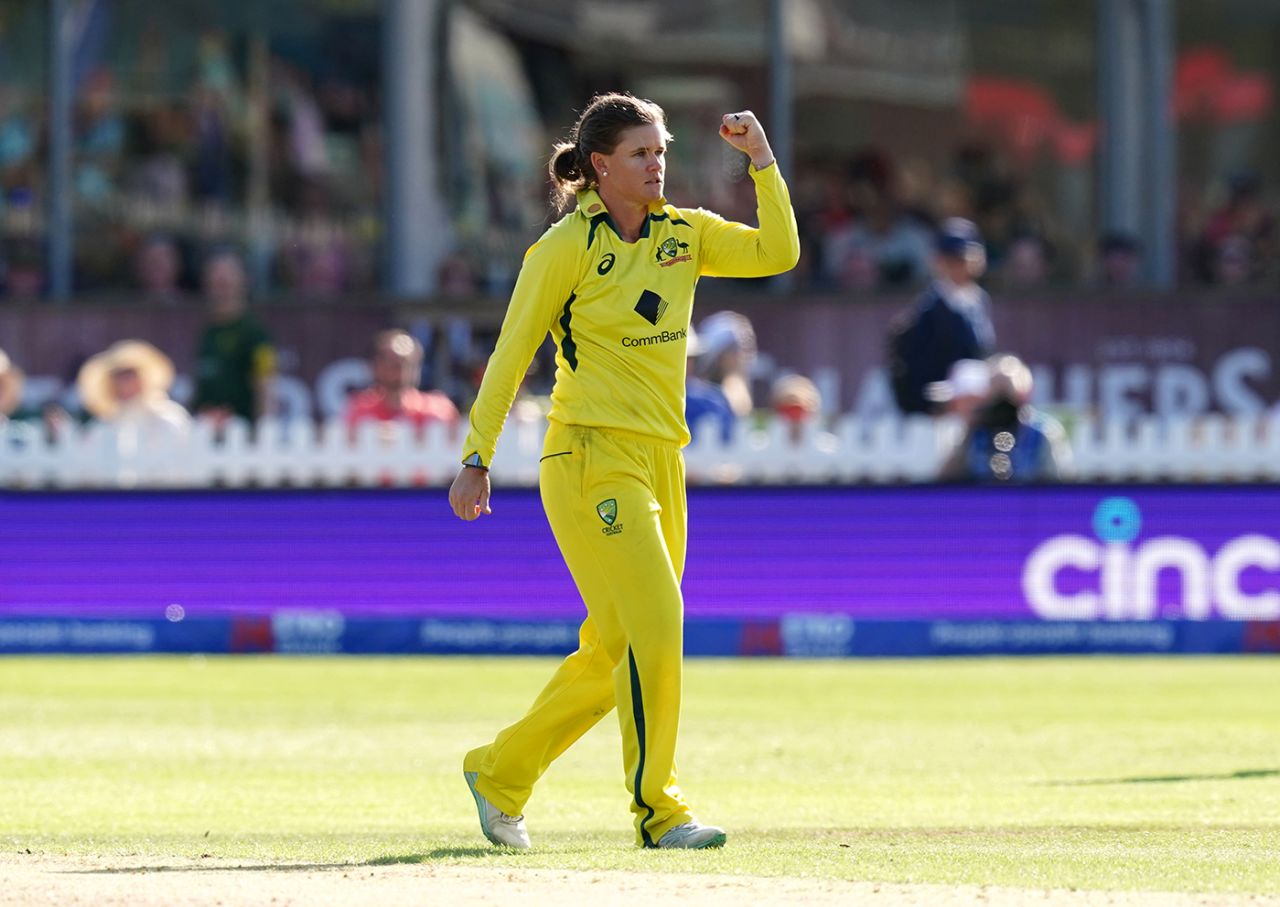 Jess Jonassen had Nat Sciver-Brunt out reverse-sweeping, England vs Australia, Women's Ashes, 1st ODI, Bristol, July 12, 2023
