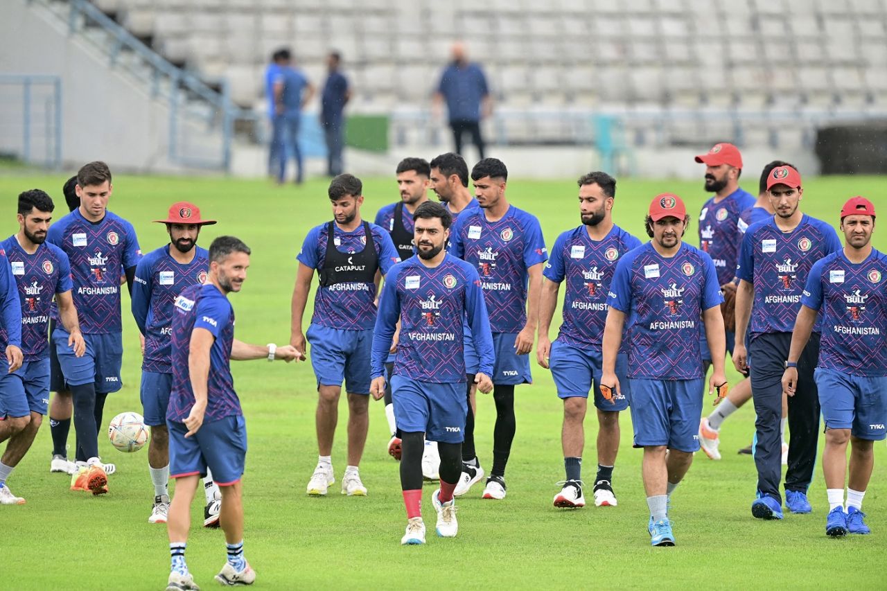 Afghanistan players during a training session, Bangladesh vs Afghanistan, 1st T20I, Sylhet, July 13, 2023