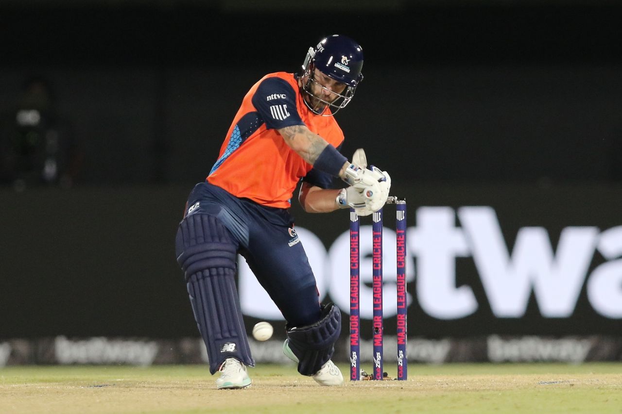 Matthew Wade made 28 off 16 deliveries, San Francisco Unicorns vs Seattle Orcas, MLC 2023, Grand Prairie, July 15, 2023