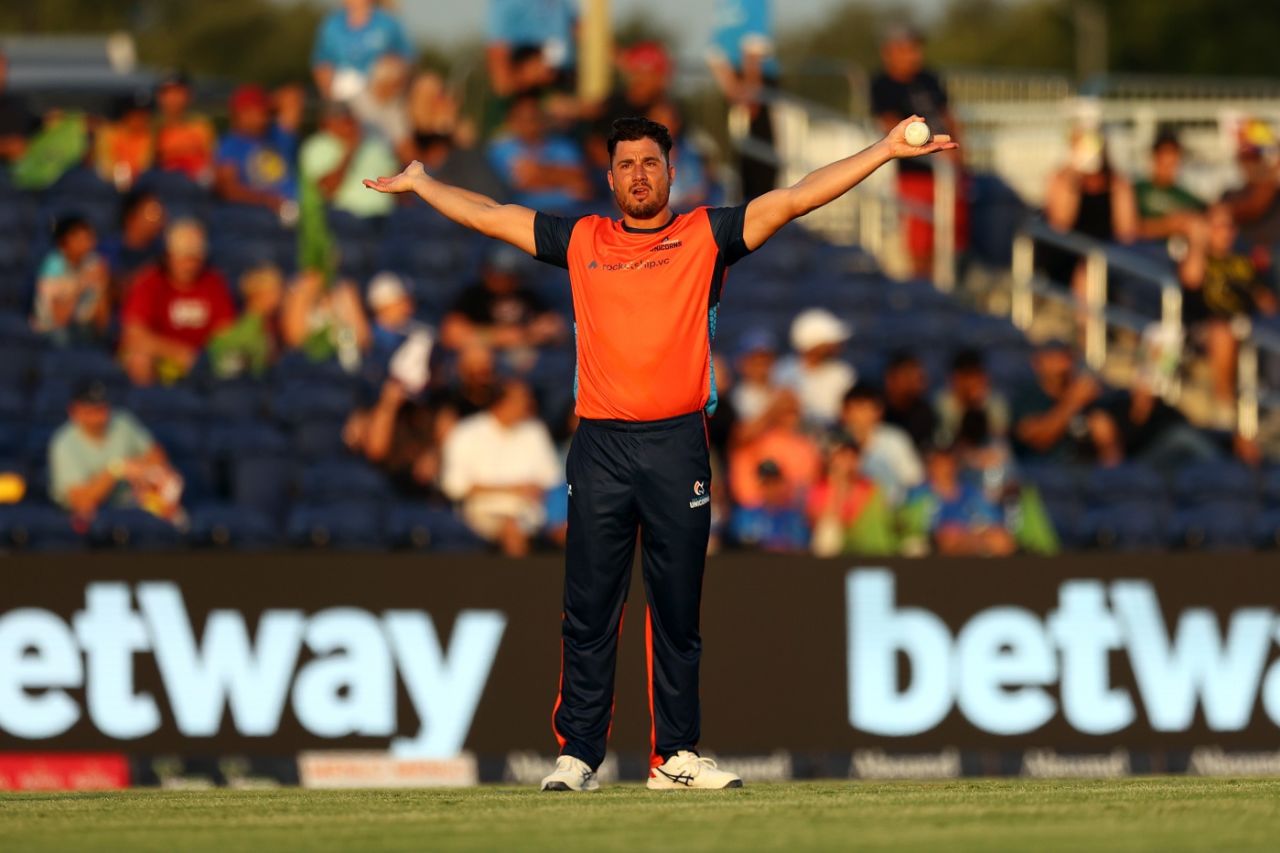Marcus Stoinis was athletic on the field against Seattle Orcas, Sa Francisco Unicorns vs Seattle Orcas, Major League Cricket, Grand Prairie, July 15, 2023 