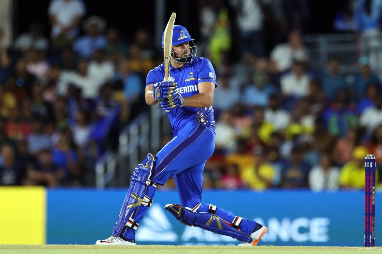 Tim David scored a quick 24 was unable to take his side over the line, Texas Super Kings vs MI New York, MLC 2023, Dallas, July 17, 2023