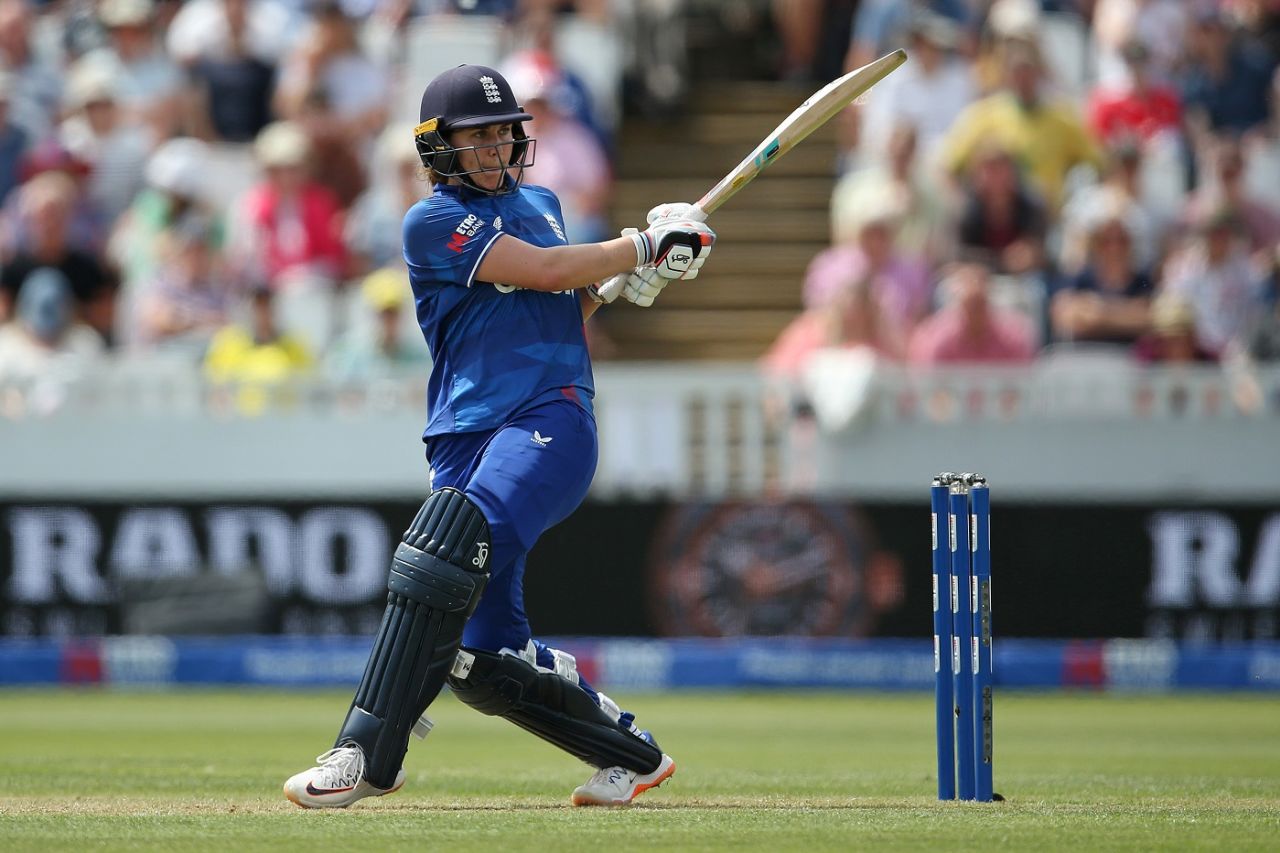 Nat Sciver-Brunt nails the pull, England vs Australia, 3rd ODI, Women's Ashes, Taunton, July 18, 2023