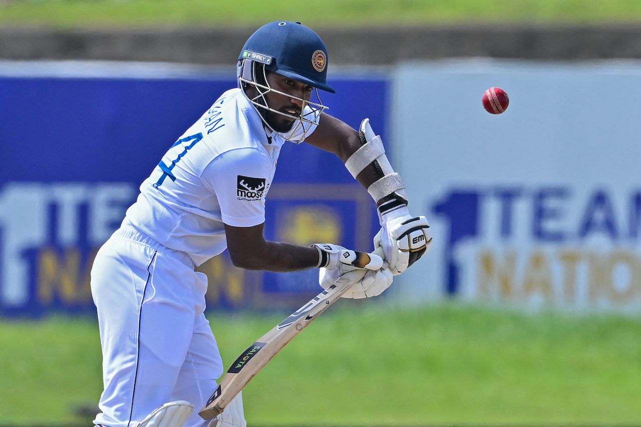 Nishan Madushka was watchful in the morning, Sri Lanka vs Pakistan, 1st Test, Galle, 4th day, July 19, 2023