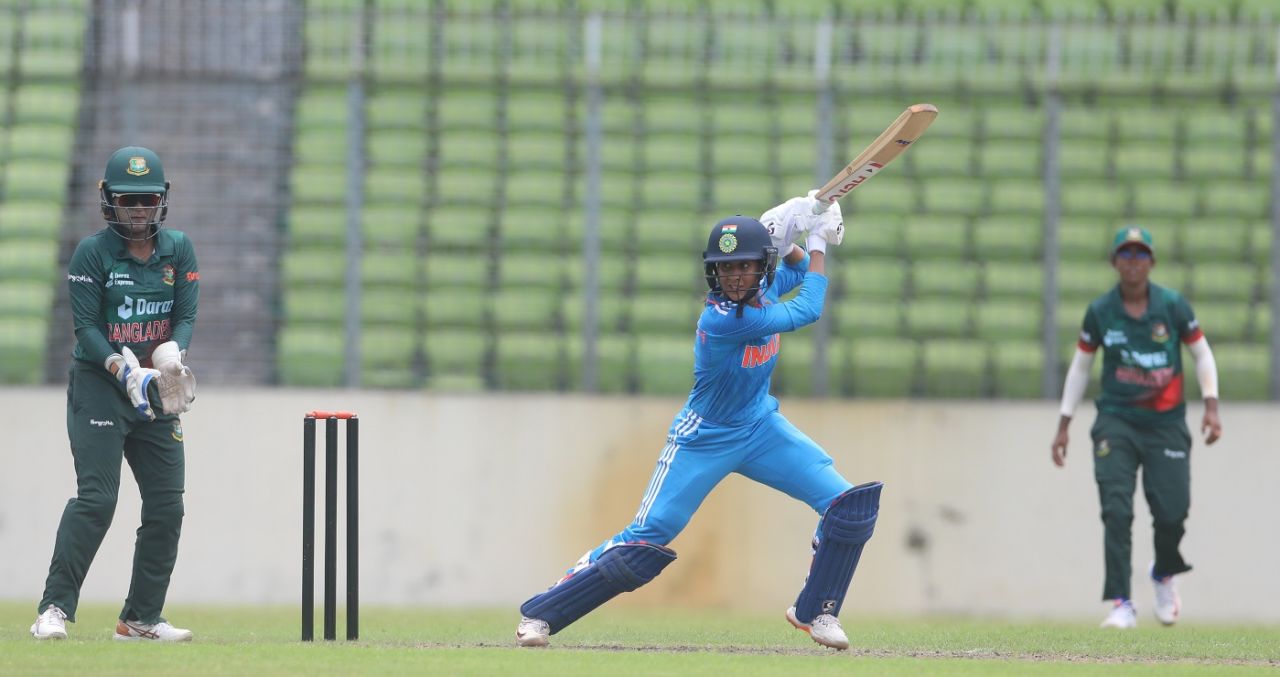Jemimah Rodrigues finished on a career-best 86, Bangladesh vs India, 2nd women's ODI, Mirpur, July 19, 2023