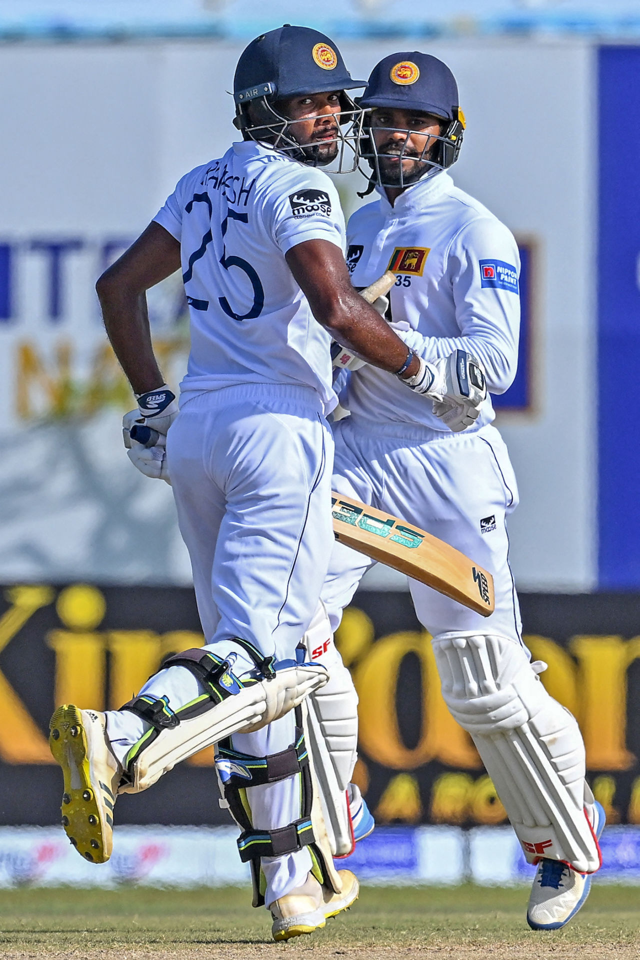 Ramesh Mendis and Dhananjaya de Silva added 76 for the seventh wicket, Sri Lanka vs Pakistan, 1st men's Test, Galle, 4th day, July 19, 2023