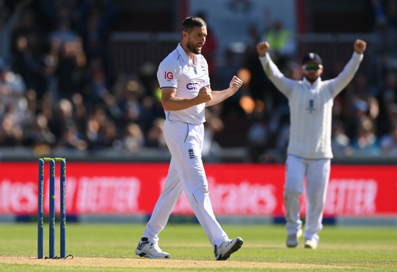 Chris Woakes trapped Cameron Green lbw to break a key stand, England vs Australia, 4th Test, Old Trafford, July 19, 2023