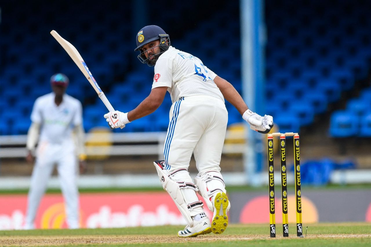 The runs kept flowing for Rohit Sharma, West Indies vs India, 2nd Test, first day, Port-of-Spain, July 20, 2023