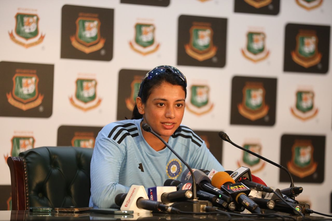 Smriti Mandhana addresses the media, Bangladesh vs India, Mirpur, July 21, 2023