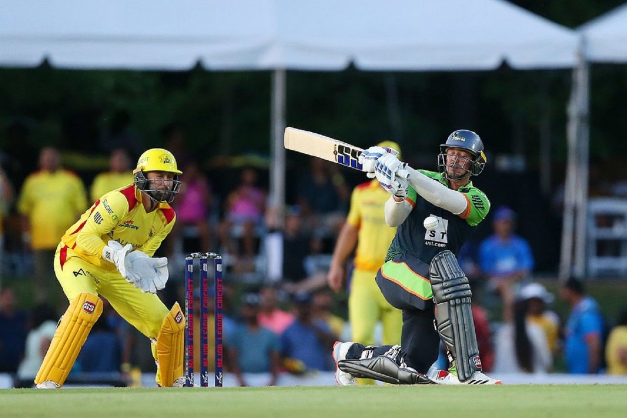 Quinton de Kock sweeps one away, Texas Super Kings vs Seattle Orcas, Major League Cricket, Morrisville, July 21, 2023