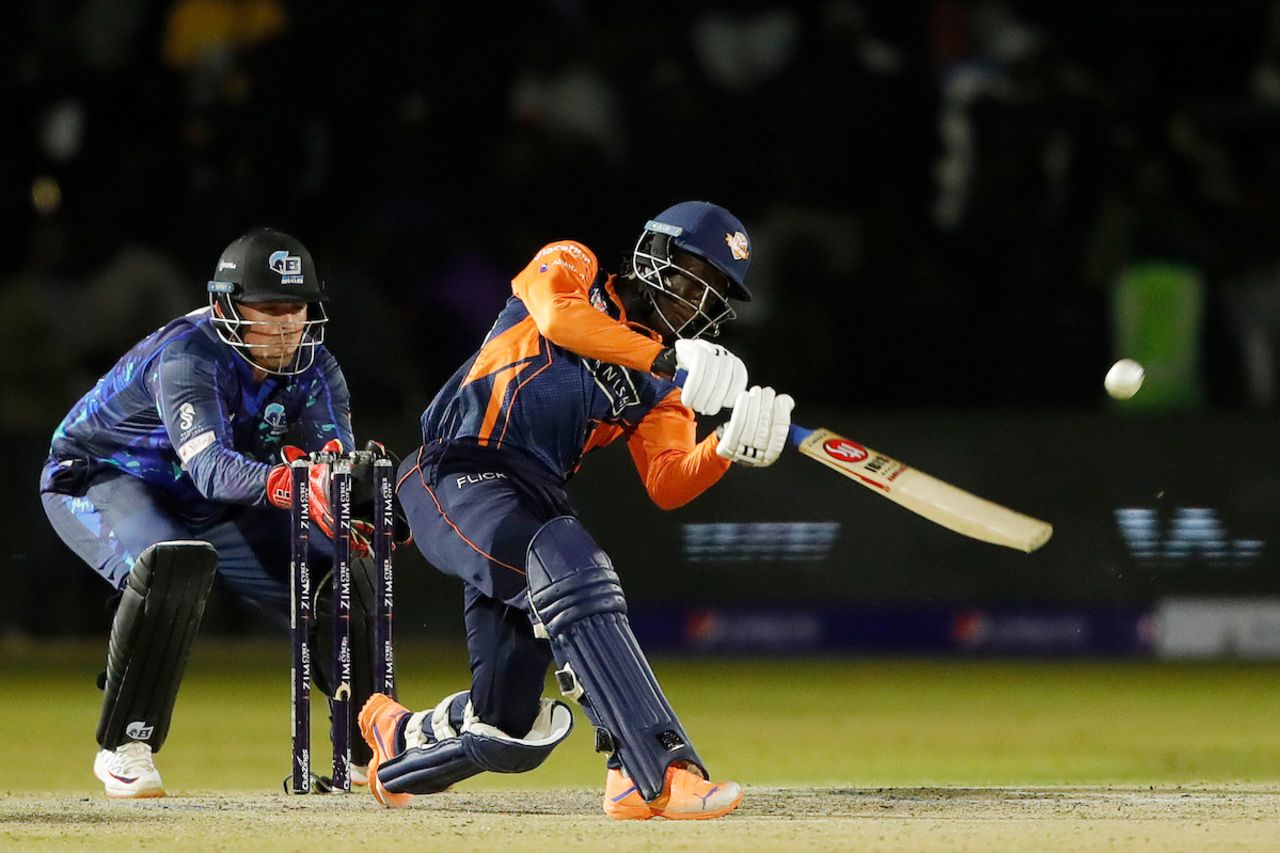 Tadiwanashe Marumani stayed unbeaten in Cape Town Samp Army's chase, Bulawayo Braves vs Cape Town Samp Army, Zim Afro T10, Harare, July 22, 2023