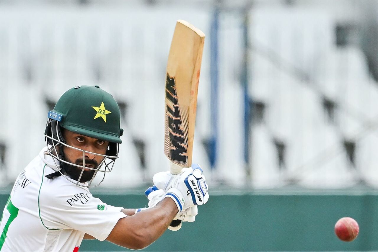 Abdullah Shafique bats on his way to his first Test double-ton, Sri Lanka vs Pakistan, 2nd Test, Colombo, 3rd day, July 26, 2023