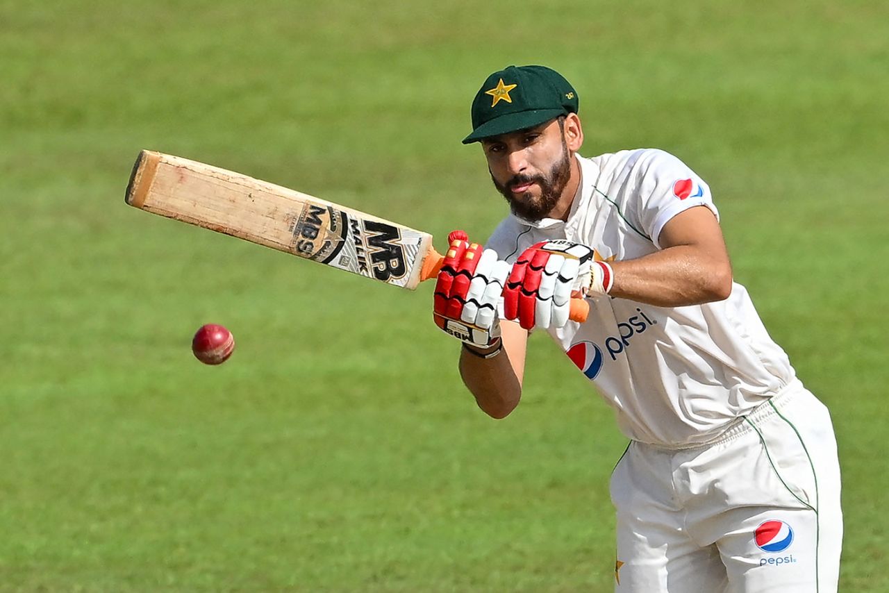 Agha Salman finished day three unbeaten on 132 off 148, Sri Lanka vs Pakistan, 2nd Test, Colombo, 3rd day, July 26, 2023