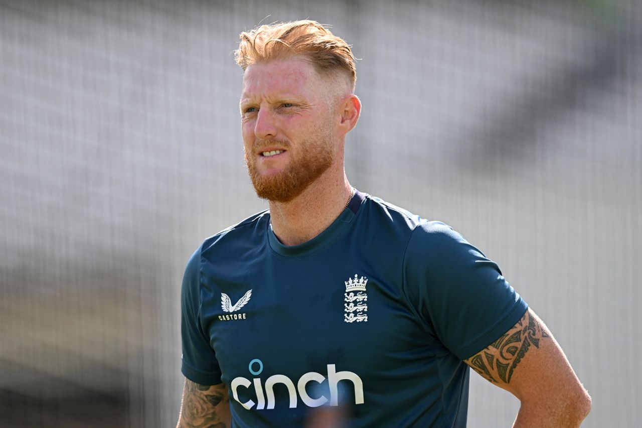Ben Stokes during a nets session, The Kia Oval, July 26, 2023