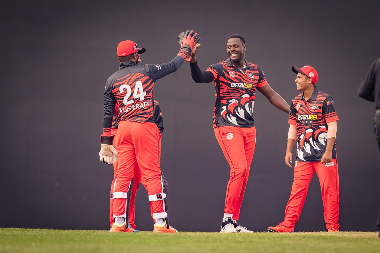 Carlos Brathwaite finished with four wickets, Brampton Wolves vs Montreal Tigers, Global T20 Canada, Brampton, July 26, 2023