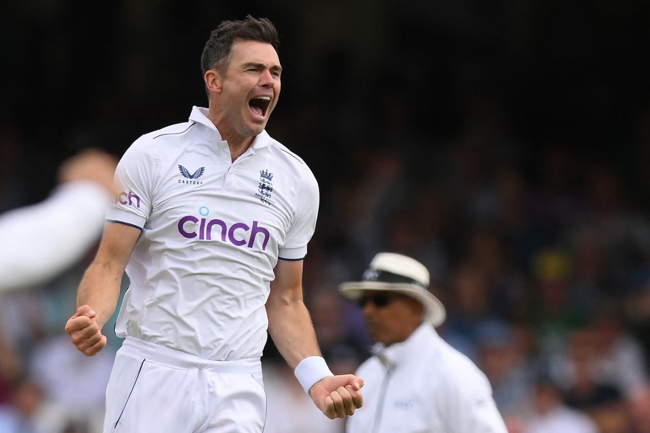 James Anderson finally had a wicket to celebrate, England vs Australia, 5th men's Ashes Test, The Oval, 2nd day, July 28, 2023