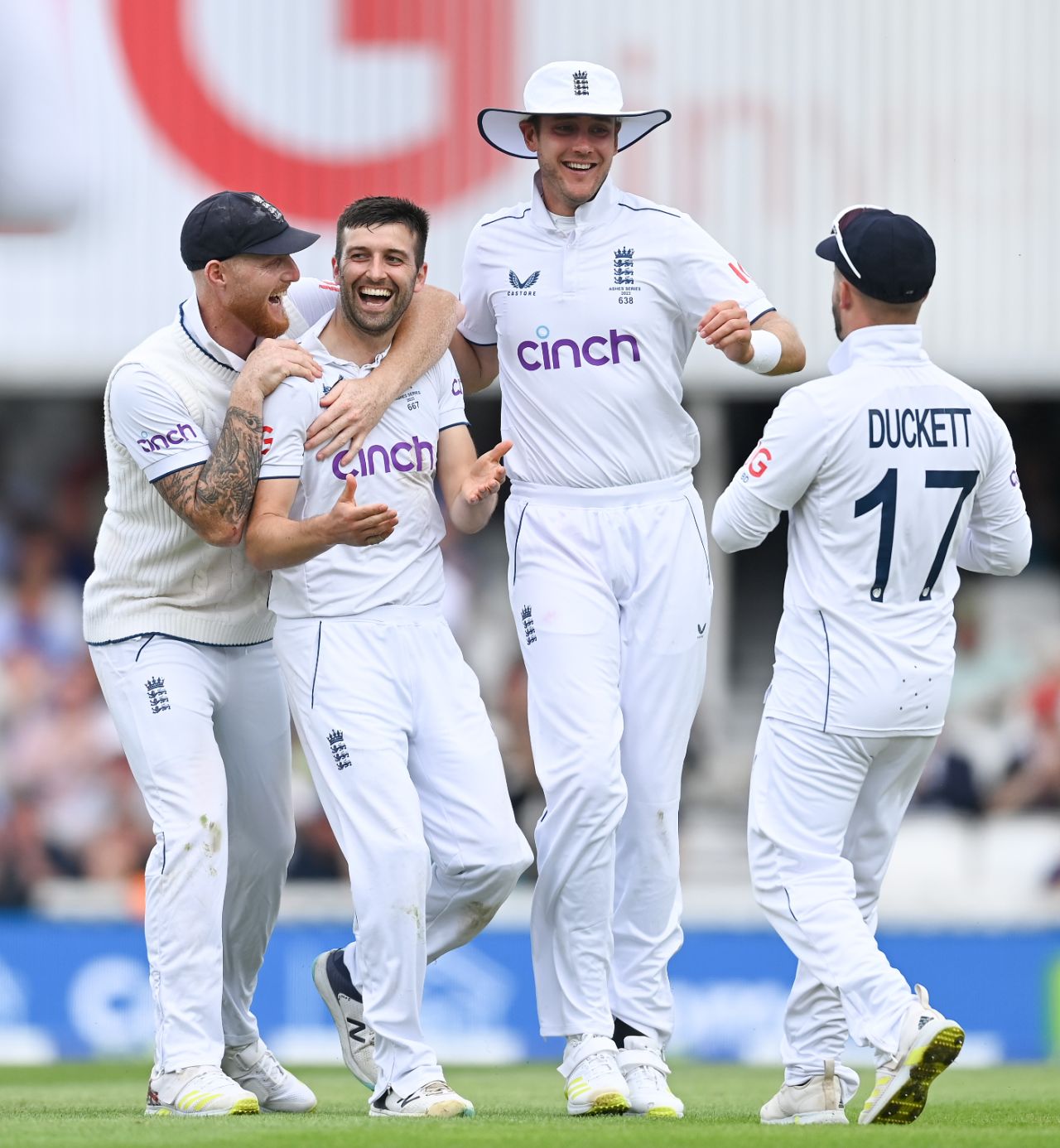 Mark Wood claimed the wicket of Mitchell Starc before tea, England vs Australia, 5th men's Ashes Test, The Oval, 2nd day, July 28, 2023