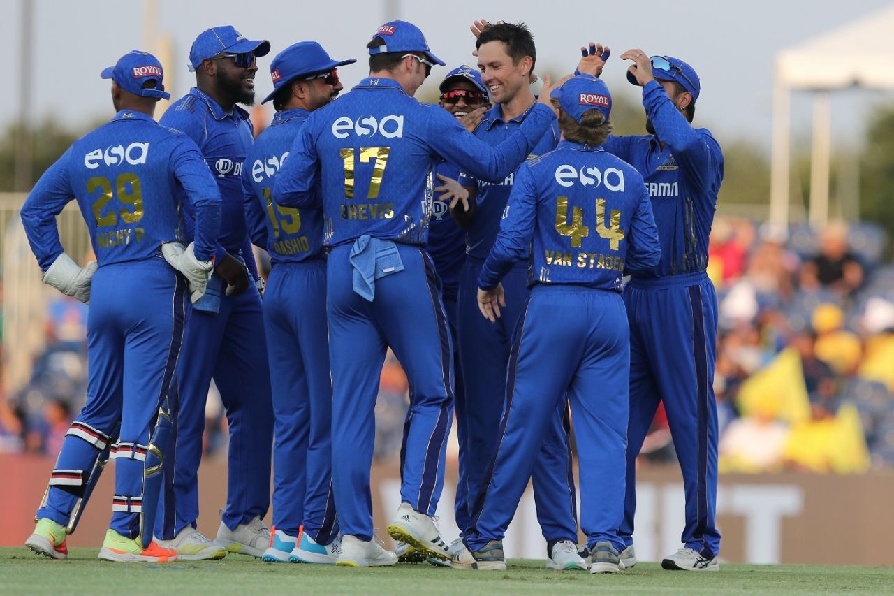 Trent Boult took two wickets in the powerplay, Texas Super Kings vs MI NY, MLC 2023, Dallas, July 28, 2023