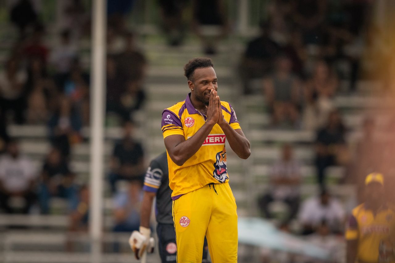 Matthew Forde picked up two crucial wickets, Surrey Jaguars vs Mississauga Panthers, Global T20 Canada, Brampton, July 28, 2023