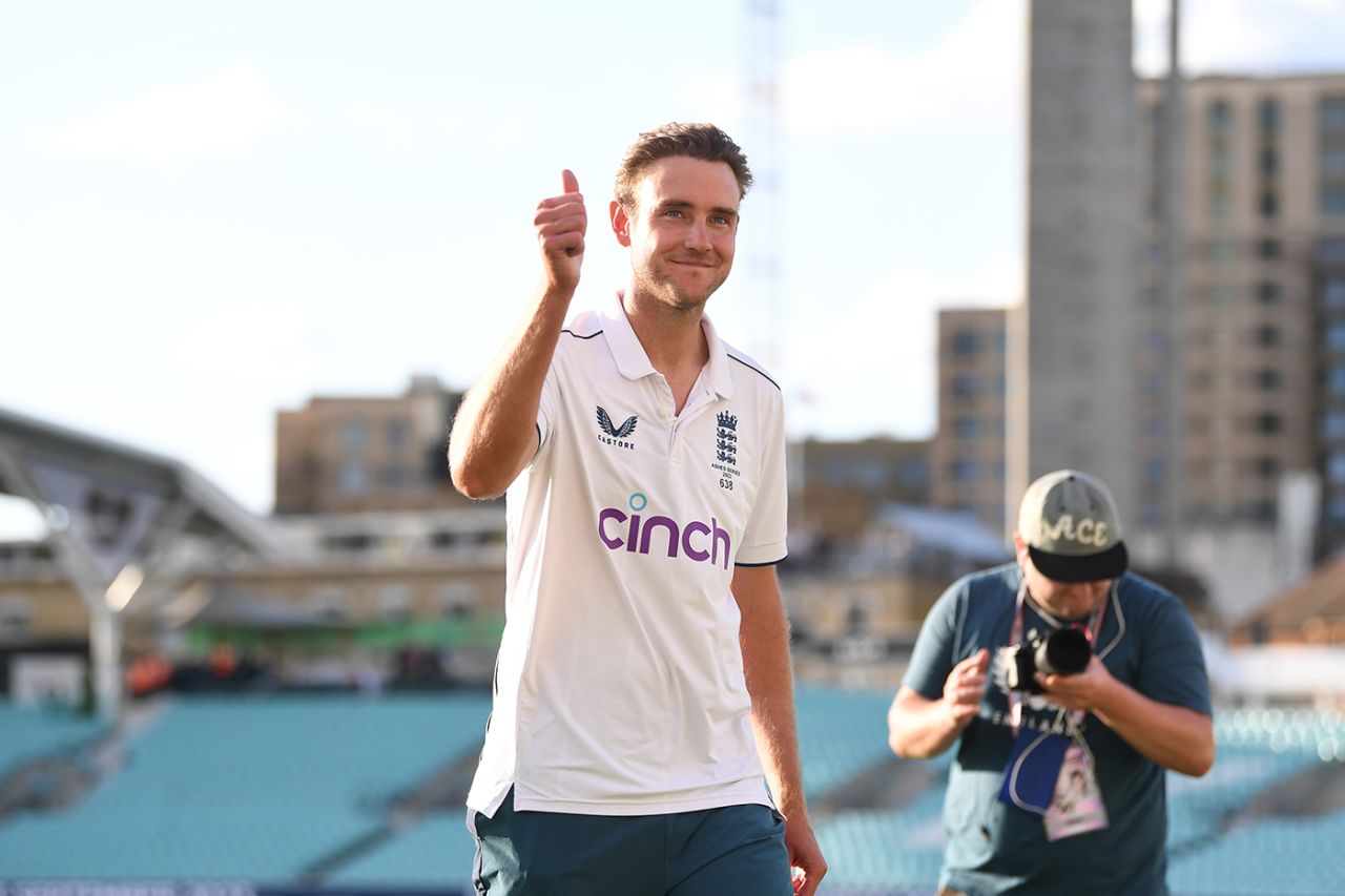 Stuart Broad announced his impending retirement at the close of day three, England vs Australia, 5th men's Ashes Test, The Oval, 3rd day, July 29, 2023