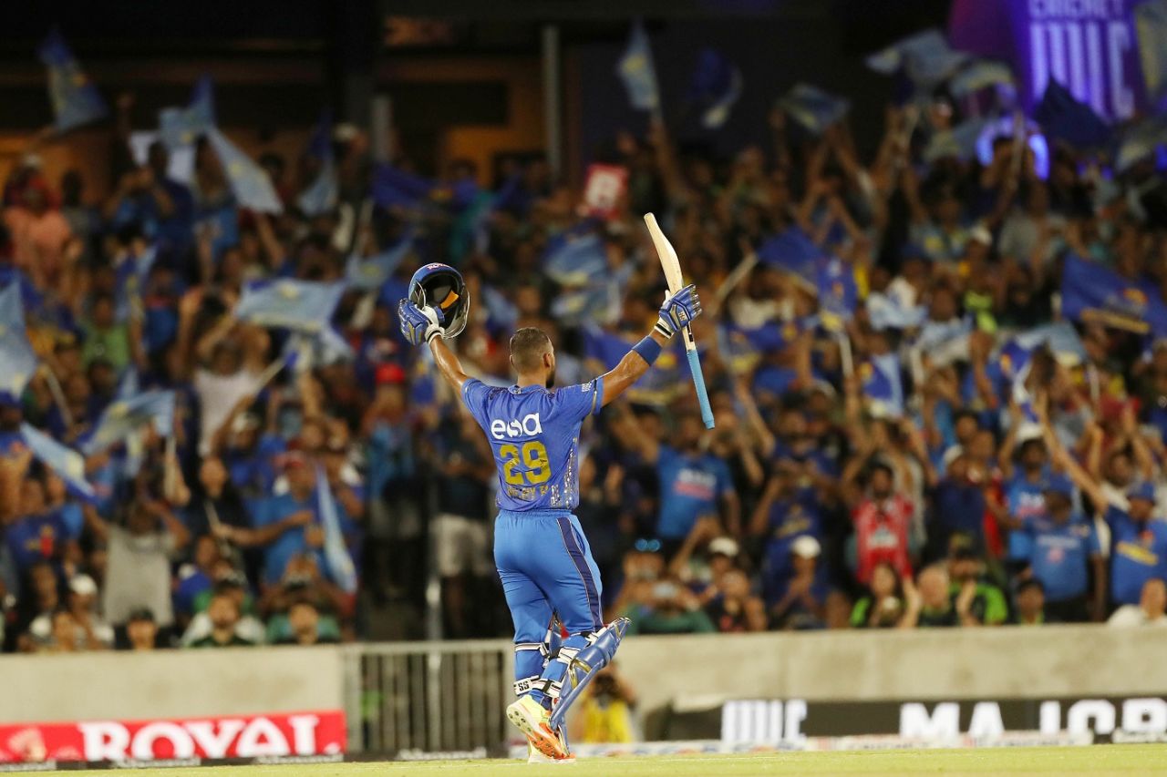 Nicholas Pooran played a match-winning knock, MI New York vs Seattle Orcas, MLC final, Dallas, July 30, 2023
