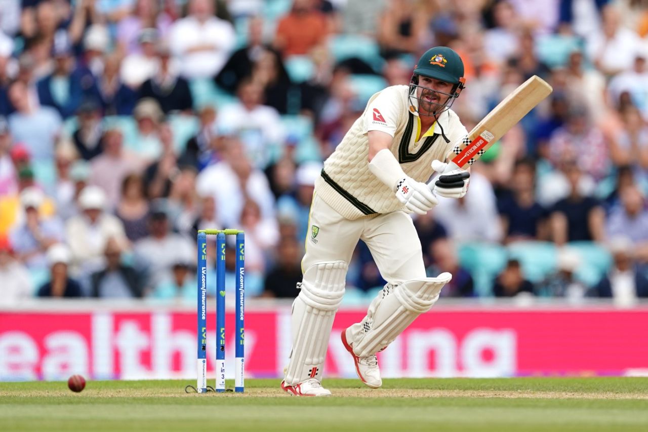 Travis Head whips through midwicket, England vs Australia, 5th men's Ashes Test, The Oval, 5th day, July 31, 2023