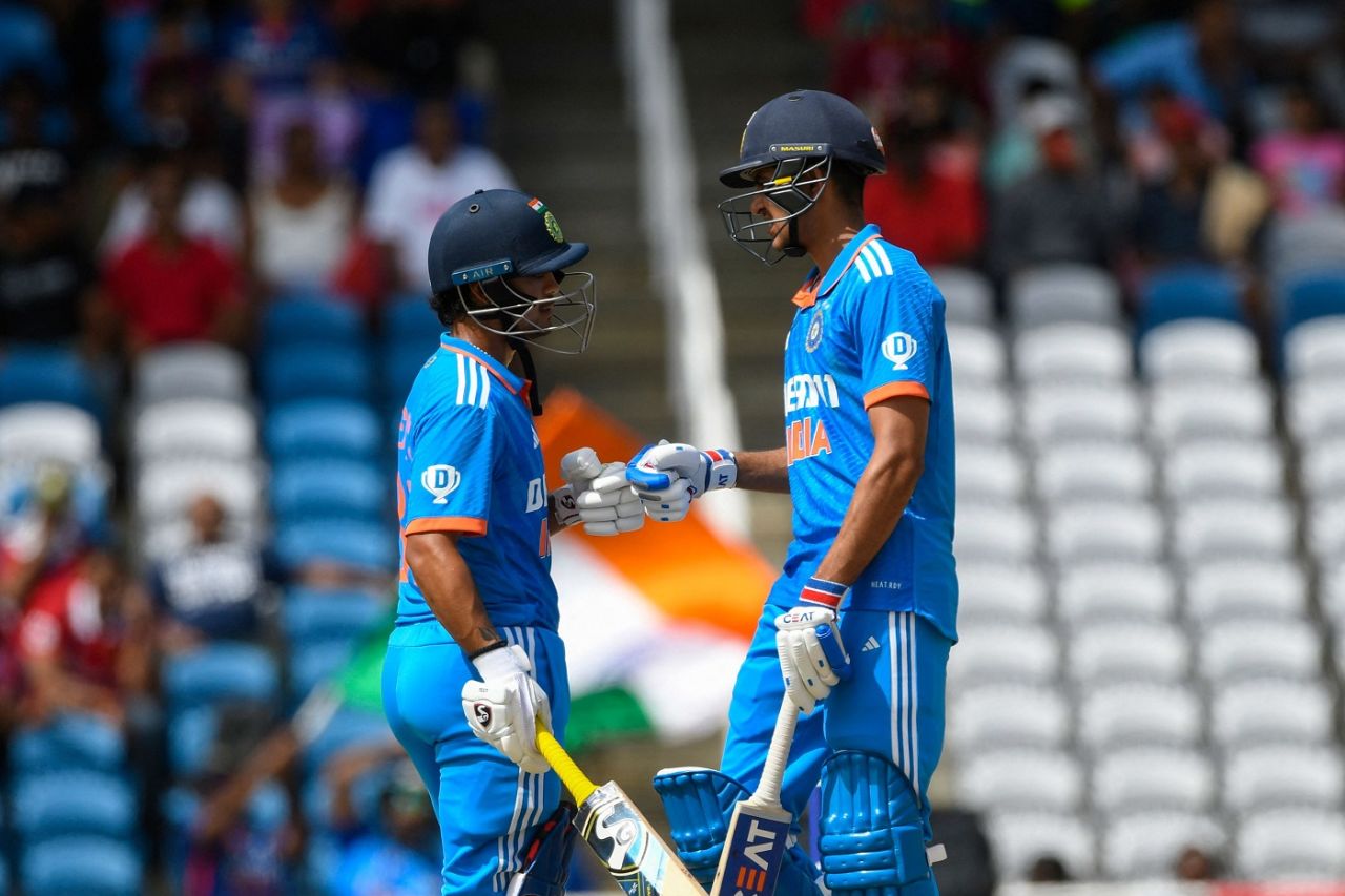 Ishan Kishan and Shubman Gill put on consecutive fifty-plus stands, West Indies vs India, 3rd ODI, Tarouba, August 1, 2023
