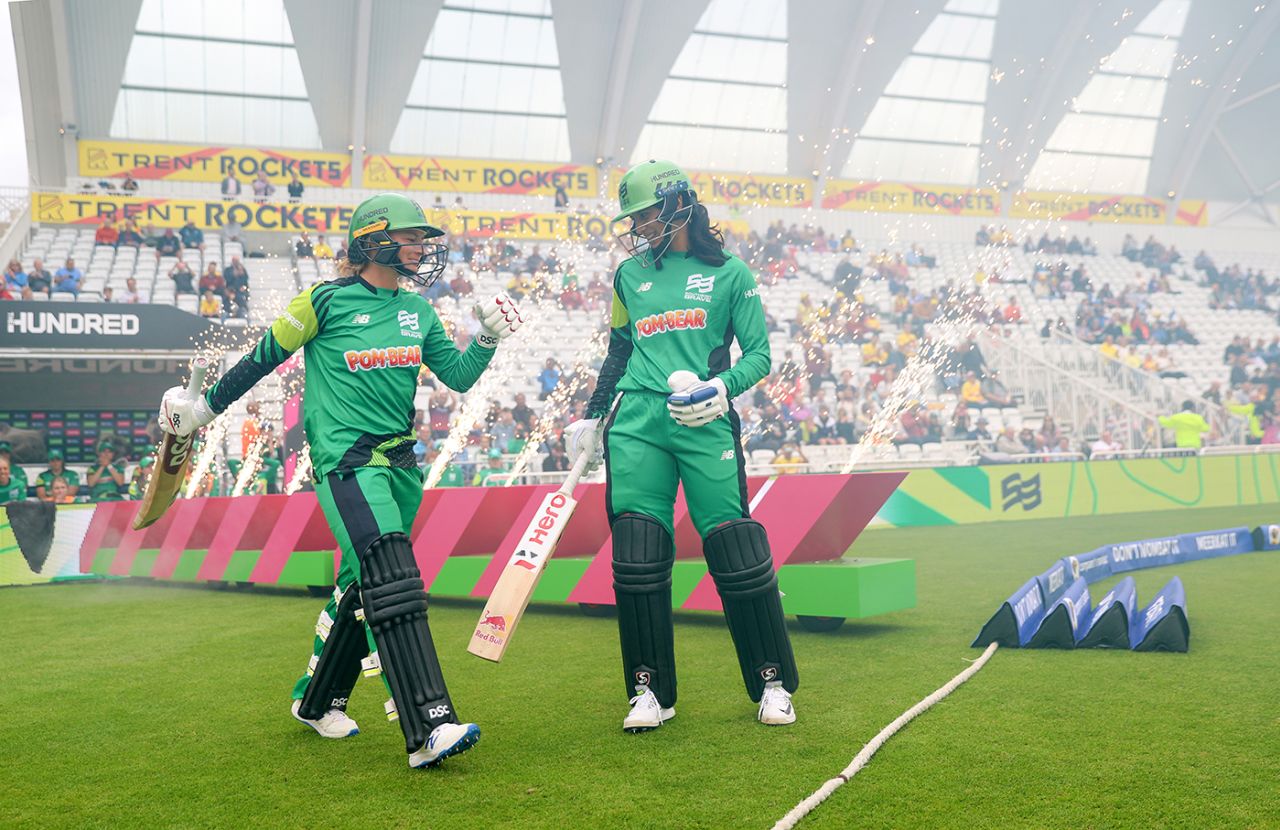 Danni Wyatt and Smriti Mandhana resumed their opening partnership, Trent Rockets vs Southern Brave, The Hundred Women's Competition, Trent Bridge, August 1, 2023