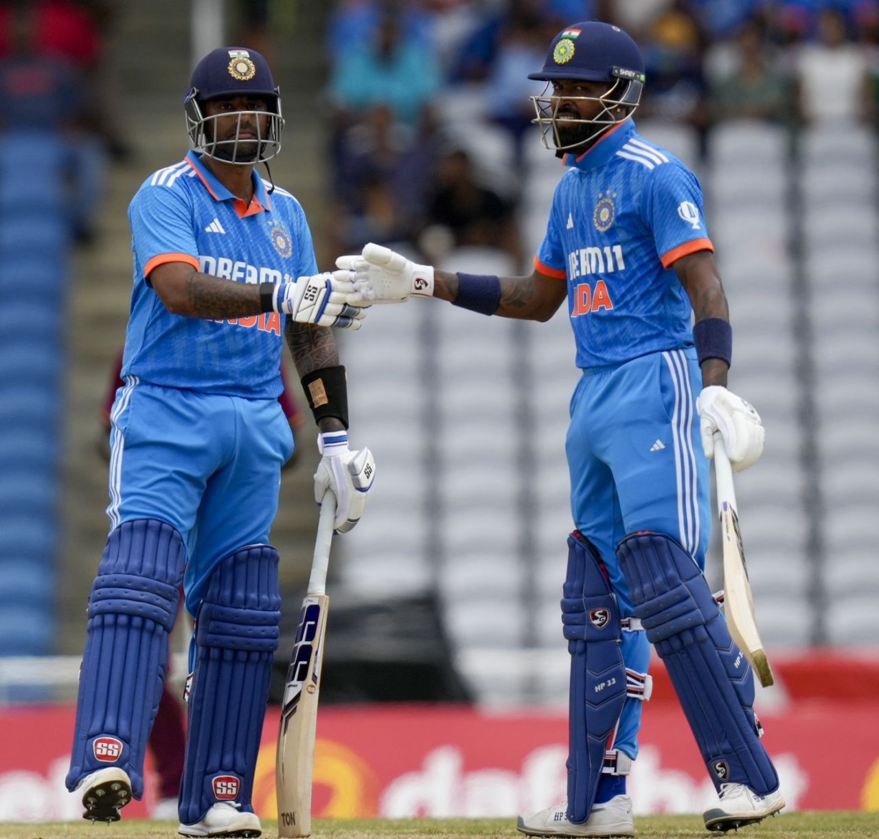Suryakumar Yadav and Hardik Pandya added 65 off 49 balls, West Indies vs India, 3rd ODI, Tarouba, August 1, 2023