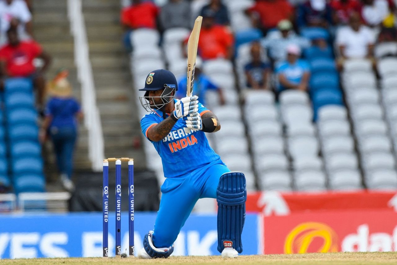 Suryakumar Yadav showed his wares with a quick 35, West Indies vs India, 3rd ODI, Tarouba, August 1, 2023