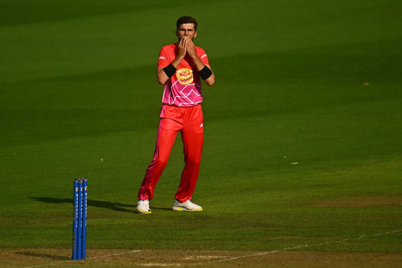 Shaheen Shah Afridi's first-over magic translated well to become first-set magic, Welsh Fire vs Manchester Originals, The Hundred Men's Competition, Cardiff, August 2, 2023