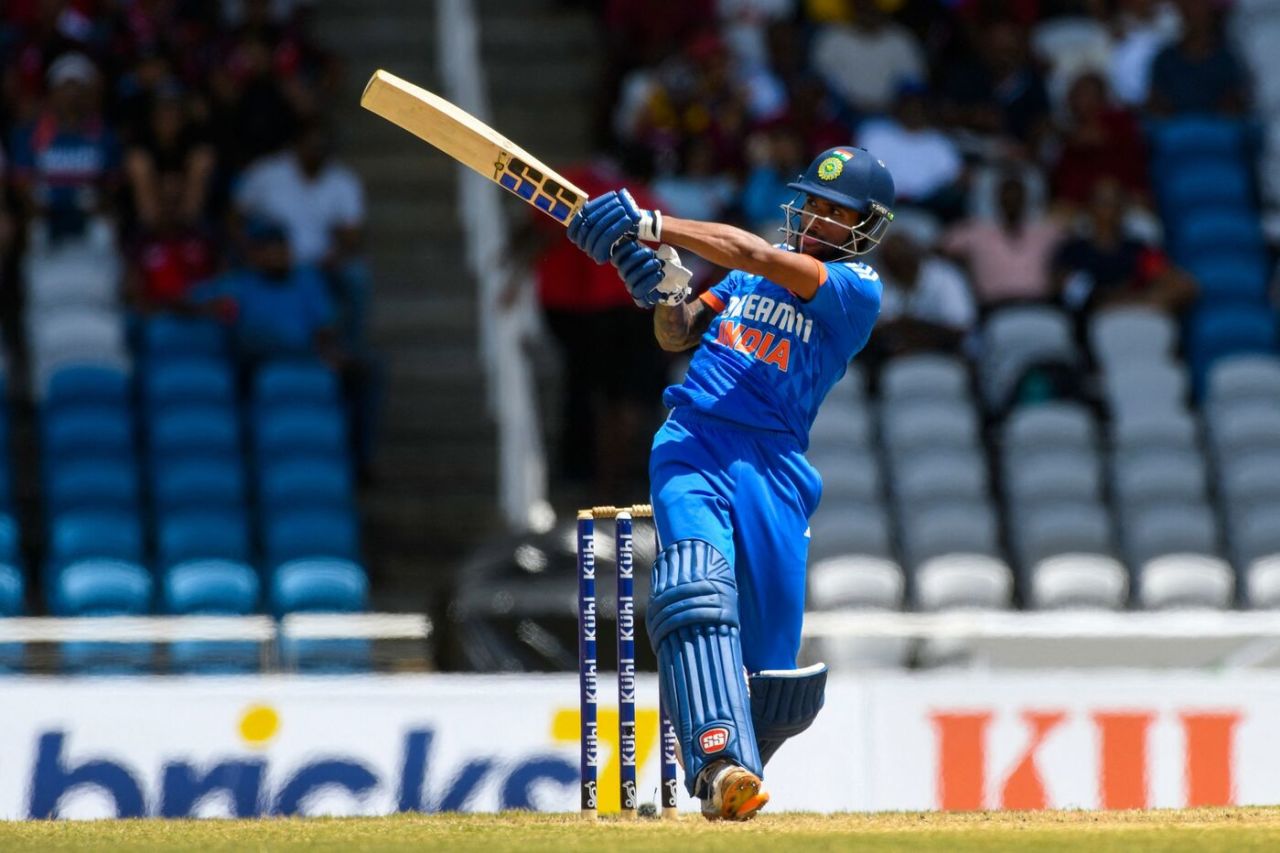 Tilak Varma tees off on debut, West Indies vs India, 1st T20I, Tarouba, August 3, 2023