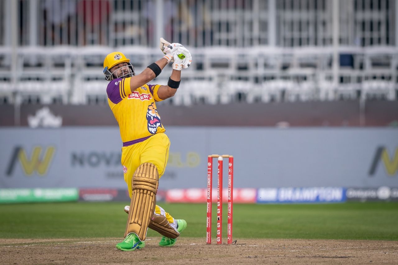 Iftikhar Ahmed top-scored for Surrey Jaguars with his 28-ball 36, Surrey Jaguars vs Vancouver Knights, Global T20 Canada, Qualifier 1, Brampton, August 04, 2023