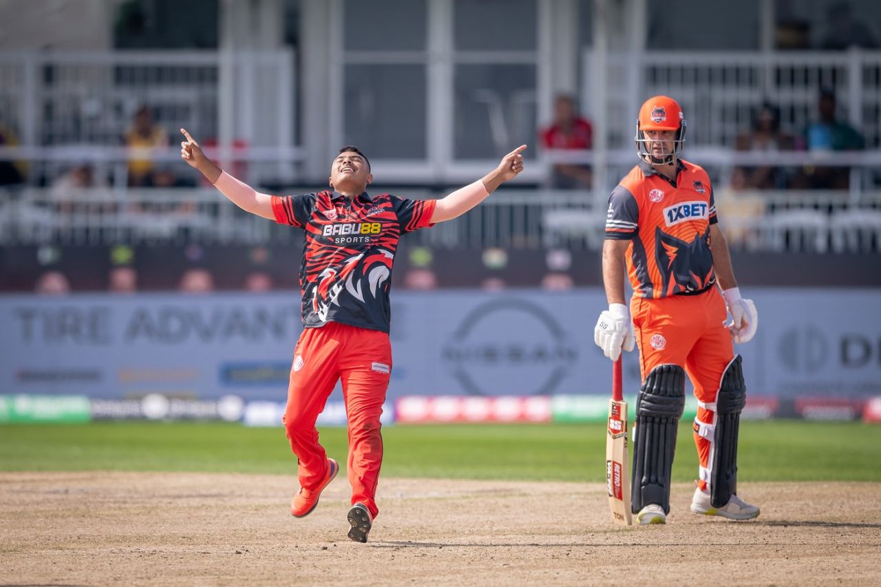 Aayan Afzal Khan starred with figures of 2 for 16 from his four overs, Brampton Wolves vs Montreal Tigers, Global T20 Canada, Eliminator, Brampton, August 04, 2023